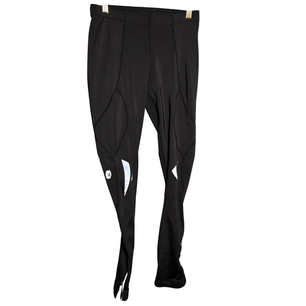 Sugoi M MidZero Mens Cycling Tights Black Reflective Thermal Running Pants